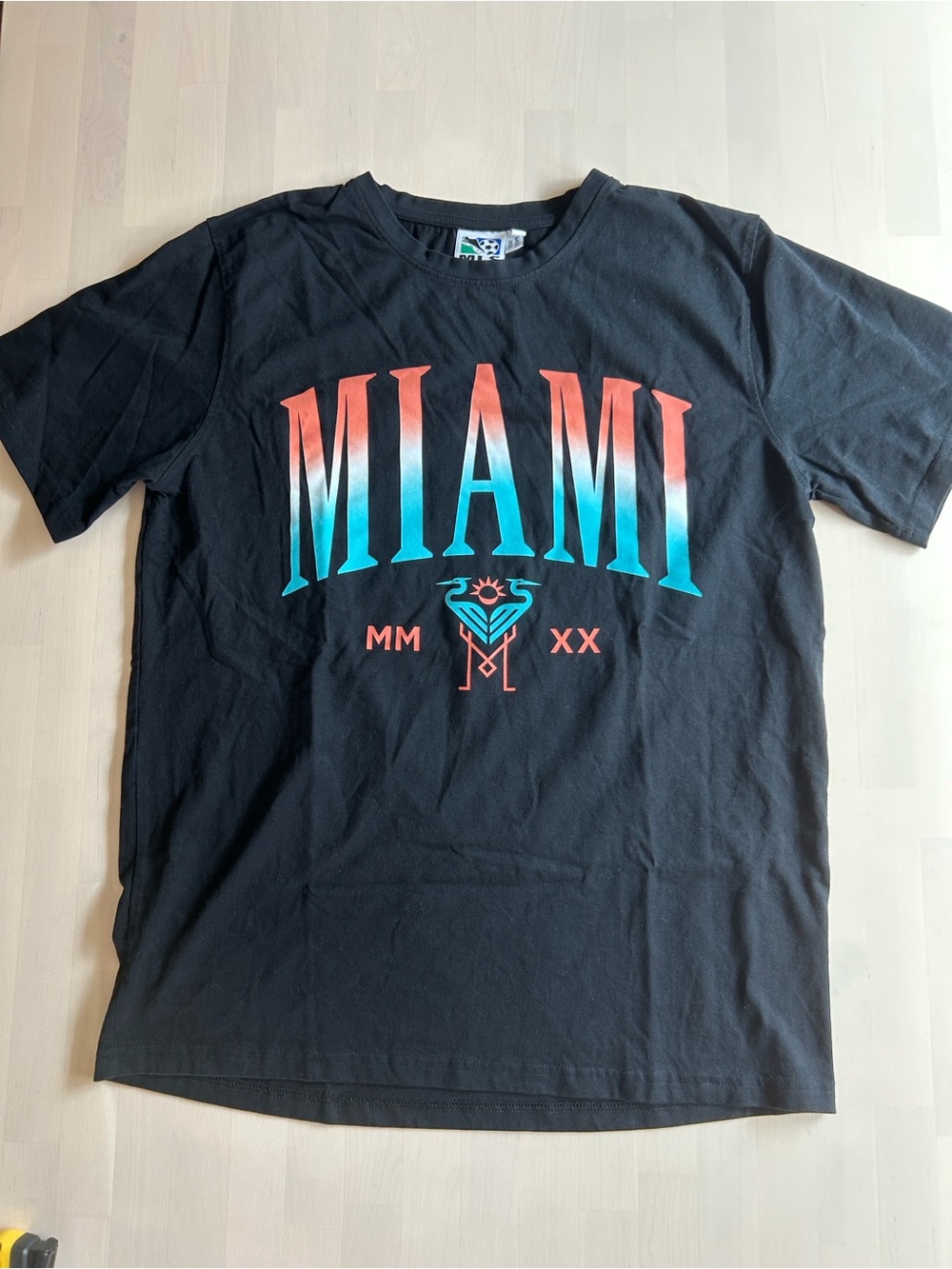 MIAMI major league soccer Gradient Logo Black Tee